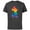 Charcoal, variant on Mickey Mouse Pride Classic Pose Rainbow Icon Fill - Short Sleeve Cotton T-Shirt for Adults - Customized-Navy