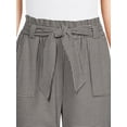 thumbnail image 5 of Nine.Eight Women’s Cropped Paper Bag Waist Pants, 5 of 5