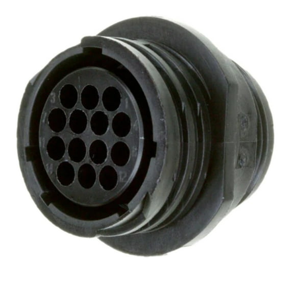 206043-3 Connector CPC SKT 14 POS Crimp ST Cable Mount 14 Terminal 1 Port, Bulk, RoHS