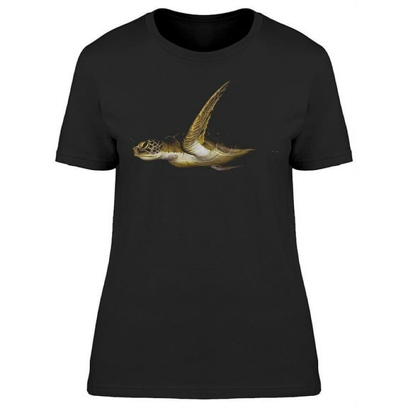 Hawksbill Sea Turtle T-Shirt Women -Image by Shutterstock, Female Large
