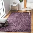 thumbnail image 2 of SAFAVIEH Ikat Kim Geometric Wool Area Rug, Purple, 5' x 8', 2 of 7