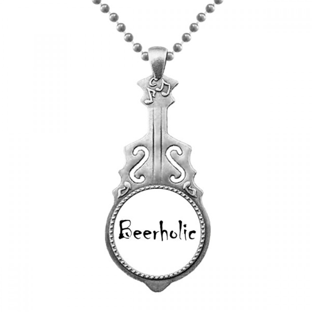 Elegante palabra beerholic Colgante Joyería Música Guitarra Torque Star Moon Unbranded M
