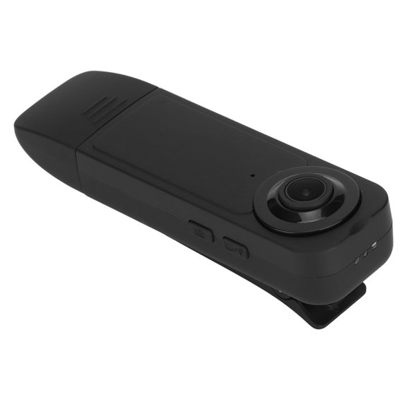 Mini Camera De Carrocería, ABS Portable Apariencia única De 1000 MAh Batería De Iones De Litio Un Solo De Grabación Diseño De Clip De Grabadora De Video Para Al Aire