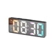 thumbnail image 2 of Reloj despertador digital de 16 cm con alarma dual, funciona con pilas, portátil. Negro, 2 of 9