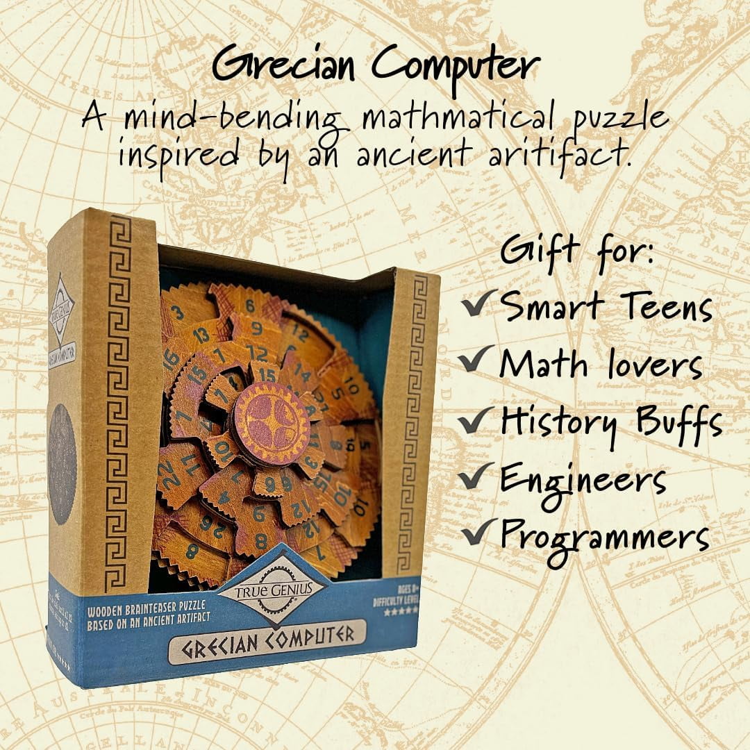 Project Genius True Genius - Grecian Computer Brainteaser Puzzle Game