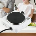 thumbnail image 2 of YISITIAN Mini Cuisinière Électrique, Plaque Chauffante Électrique, Cuisinière Simple Électrique, Plaque de Cuisson Adaptée pour Fondue Chinoise (standard US 110V, Type Drapeau Britannique) CJ919-30256, 2 of 9
