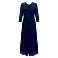thumbnail image 4 of KaLI_store Formal Dresses Women's Formal Dresses, Chiffon Bridesmaid Dresses, Spaghetti Strap Long Formal Gowns and Evening Dresses Blue,L, 4 of 4