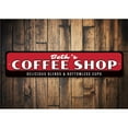 thumbnail image 1 of Delicious Blends Coffee Shop Novelty Sign, Metal Wall Decor - 4x18 inches, 1 of 4