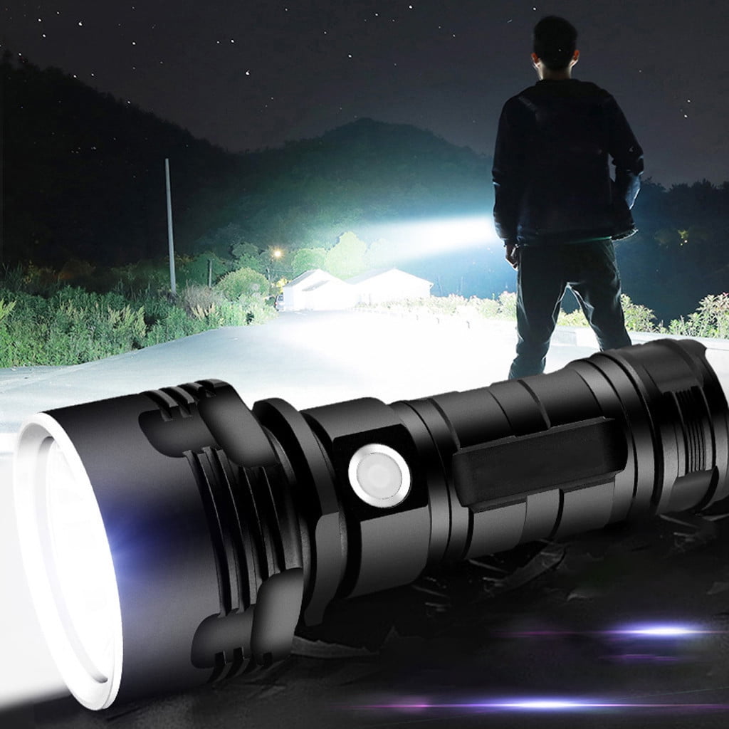 High Power 990000Lumens XHP50 Zoom Flashlight LED Rechargeable Torch Headlamp US