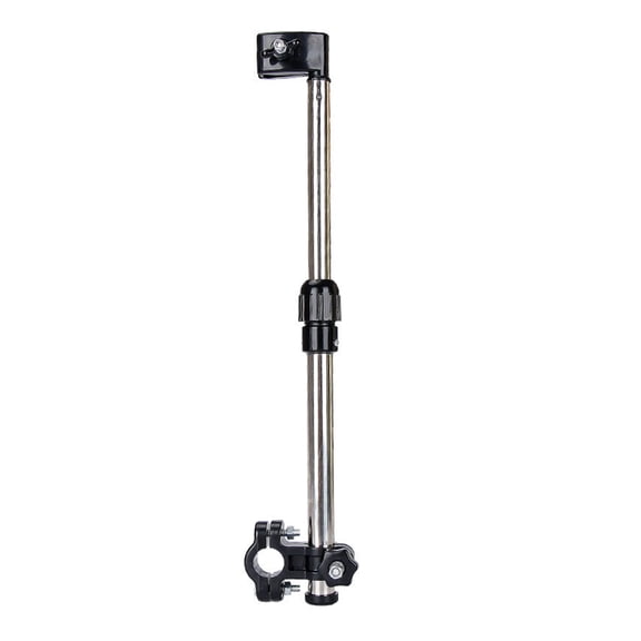 Umbrella Mount Holder, Adjustable Umbrella Mount Stand No Need Wrench to Attach/Detach Umbrella Clamp for Wheelchairs, Walker, Rollator, Biycle, Pram, Stroller, Black