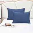 thumbnail image 4 of BinKFF Zippered Pillowcases, 2 Pack Microfiber Queen Pillow Cases, Super Soft Pillowcases with Envelope Closure, Wrinkle, Fade and Stain Resistant Pillow Covers, 19.3x14.2, 4 of 8