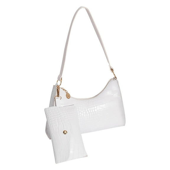 Tuobarr One Shoulder Crossbody Bag Leather Large Capacity Multi Compartment Women Bag