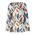 thumbnail image 3 of Long Sleeve Shirts for Women 2025 Crew Neck Print Casual Fall Tops Loose Fit Tunic Blouses, 3 of 4