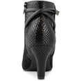 thumbnail image 4 of Karen Scott Womens Melinaa Faux Leather Almond Toe Booties, 4 of 5