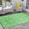 thumbnail image 3 of Erbanica 8' x 10' Green Leaves Indoor Outdoor Reversible Plastic Rug, 3 of 6