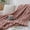 Pink, variant on Kate Aurora Modern Lux Ultra Soft & Plush Ribbed Accent Throw Blanket - 50 in. W x 60 in. L - Assorted Colors