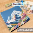 thumbnail image 4 of FORMRS 3 Ring Photo Album 4"x6" Self Adhesive Large Capacity PU Leather Cover, Abstract Snow Mountain, 4 of 8