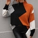 thumbnail image 2 of Suéteres Para Mujer Suéteres de Otoño Mangas Largas de Moda Cuello Redondo Color A Juego Tops Sueltos Blusa Suéter de Punto Odeerbi  ODB132214, 2 of 6