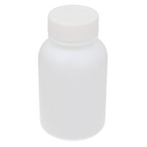 150ml Plastic Cylinderical Graduated Lab Chemical Capacity Storage Bottle White