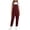 Wine, variant on Women Linen Overalls Jumpsuits Loose Fit Baggy Bib Rompers Casual Summer Outfits Trendy 2025​​