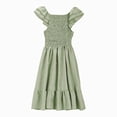 thumbnail image 4 of Girls Summer Dresses Ruffle Flutter Sleeve Square Neck Ruffle Beach Teen, 4 of 5