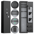 thumbnail image 2 of SUNCROWN 4-6 Rifle Safe Quick Access, Long Gun Safe Shotgun for Pistols and Home, Metal Gun Cabinet with Pockets for Handgun, 3 Adjustable Shelf, Firearms, 2 of 10