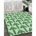 thumbnail image 2 of Ahgly Company Indoor Square Patterned Mint Green Area Rugs, 5' Square, 2 of 6