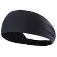 thumbnail image 2 of Wamans Workout Headbands for Women Men Sweatband Yoga Sweat Bands Elastic Wide Headbands for Sports Fitness Exercise Tennis Running Gym Dance Athletic, 2 of 7