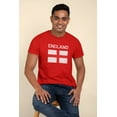 thumbnail image 3 of Old Glory Mens World Cup Distressed Flag England Short Sleeve Graphic T Shirt, 3 of 6