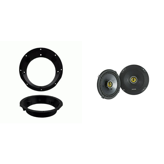 Kicker CSC 6.5" & Adaptors Compatible With 98-13 Harley  with Batwing Fairing