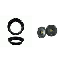 Kicker CSC 6.5" & Adaptors Compatible With 98-13 Harley with Batwing Fairing