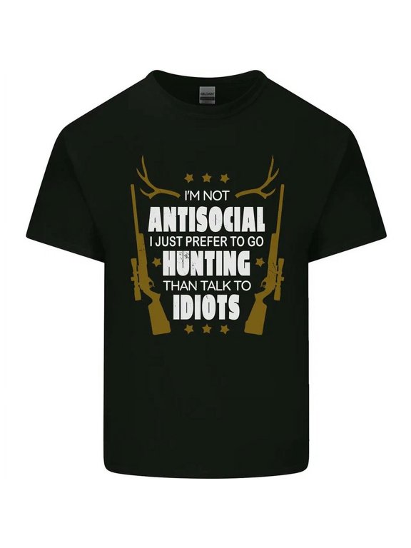 Antisocial, Prefer To Go Hunting Hunter T-Shirt