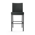 thumbnail image 2 of Amisco Perry Plus 26 In. Counter Stool - Black Faux Leather / Black Metal, 2 of 9