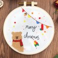 thumbnail image 2 of Dsscvnef Scene Embroidery Kit Christmas Kits Beginner Embroidery Kit for Adults DIY Embroidery Kit for Home Room, 2 of 4