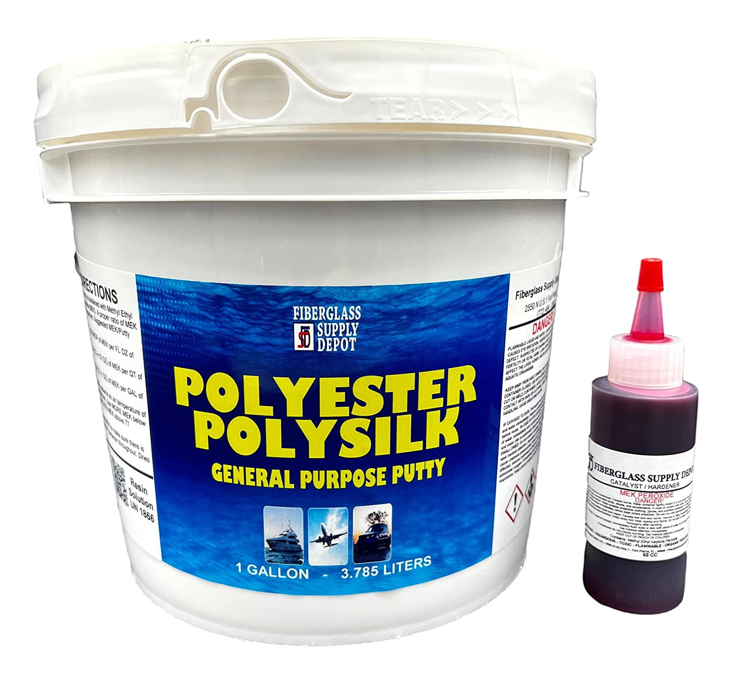 POLYSILK General Purpose Polyester Marine Filler Putty (Fairing