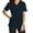 Navy, variant on ECZHAW Nurse Uniforms Womens Work Scrub Tops with Pockets V Neck Short Sleeve Work T-Shirt Tunic Blouse