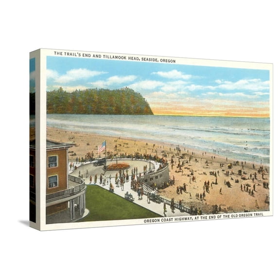 Art.com Tillamook Head, Seaside, Oregon Stretched Canvas Print Wall Art, 18" x 12"
