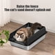 thumbnail image 4 of Arenero De Acero Inoxidable Para Gatos Arenero de acero inoxidable con laterales Rkxzt, 4 of 9