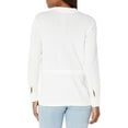 thumbnail image 2 of Nic + Zoe Womens Ribbed Sweater Button-Up, 2 of 2