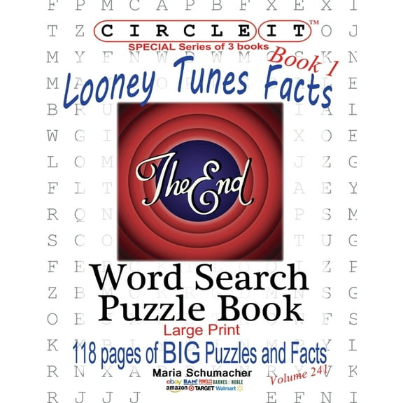Circle It, Looney Tunes Facts, Book 1, Word Search, Puzzle Book, (Paperback)