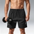 thumbnail image 2 of LWavelet Workout Shorts Men Relaxed Fit Drawstring Hiking Shorts Sports Elastic Waist Beach Athletic Shorts with Pockets, 2 of 7