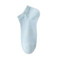 thumbnail image 2 of Mikilon Women Solid Color Thin Socks Comfortable and Breathable Short Socks Casual Daily Socks, 2 of 2