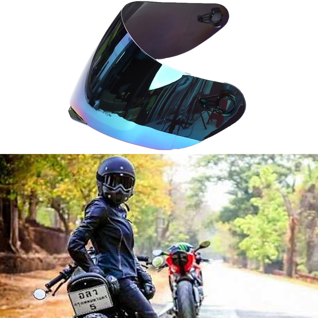 yanana Motorcycle Motocross Wind Shield Helmet Full Face Anti-UV Anti-fog Lens Visor for 316 902 AGV K5 K3SV Color Random 
