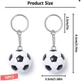 thumbnail image 2 of ABPETE 10 PCS Soccer Ball Keychains, Mini Football Key Chain, Sports Ball Key Ring for Party Favors, Team Souvenir, Sport Rewards, Event Giveaways, 2 of 7