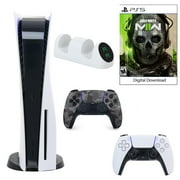Sony PlayStation 5 Core Console with Call of Duty: Modern Warfare II with Dual Charger and DualSense Controller in Grey Camo