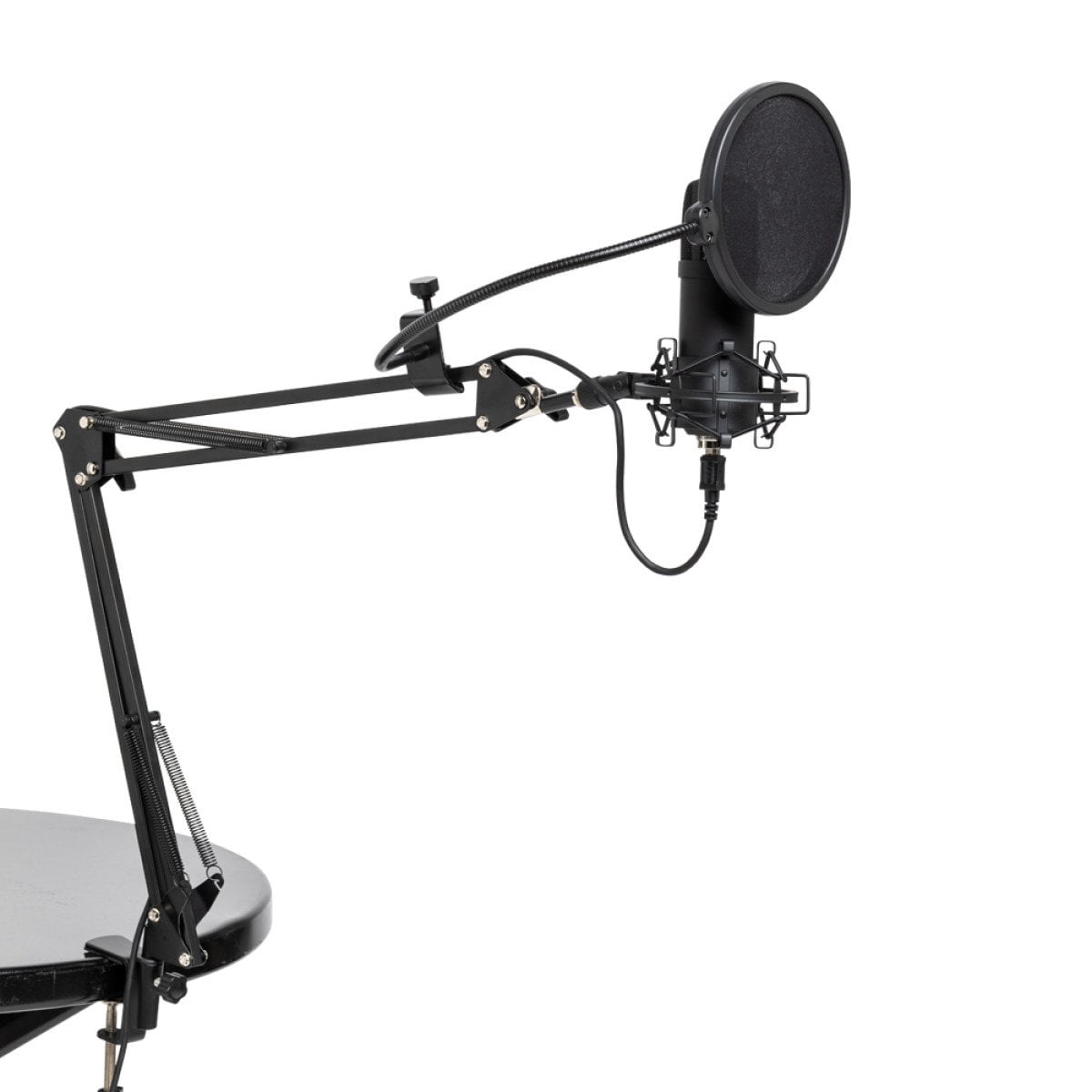Stagg Sum45 Set Cardioid USB Mic Stand Shock Mount Pop Filter Cable Podcast