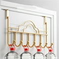 thumbnail image 6 of Metal Door Hanger,Bexikou Over The Door Hooks with 7 Coat Hooks, Heavy Duty Towel Racks for Bathroom Entryway Black, 6 of 7