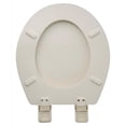 thumbnail image 3 of Oakbrook Collection Laurel Round Bone Wood Toilet Seat, 3 of 4