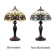thumbnail image 4 of Chloe Lighting Victorian 1-Light Glass Resin Serenity Table Lamp in Dark Bronze, 4 of 5