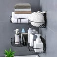 thumbnail image 4 of 2 Packs Shower Caddy Corner Shelf, Adhesive Bathroom Shelf Metal Wall Mounted, 4 of 4